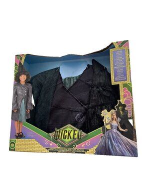 Wicked  Elphaba Outlaw Dress Cape Dress Up Set W/ Hat Sz 4-6 Costume halloween